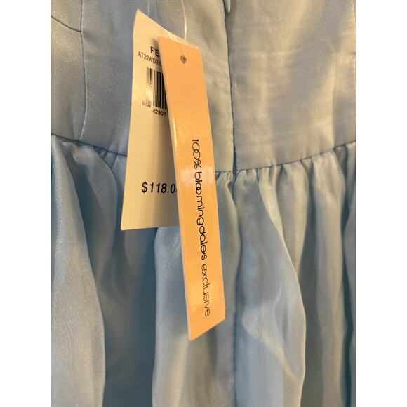 AQUA Baby Blue Fit and Flare Tulle Dress Size Small NWT Retail $118 - Picture 5 of 6